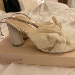 Loeffler Randall Camellia Heels Size 11 Pearl